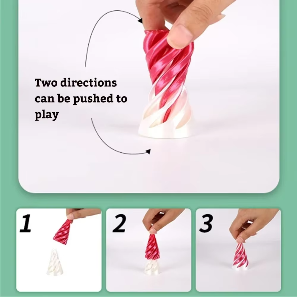 3D Printed Spinning  Magic Cone - 5 Pcs