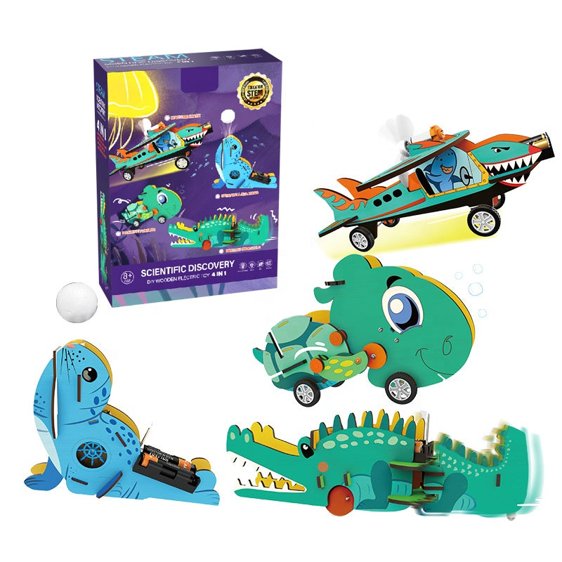 4 in 1 Transforming Machine Animals Set