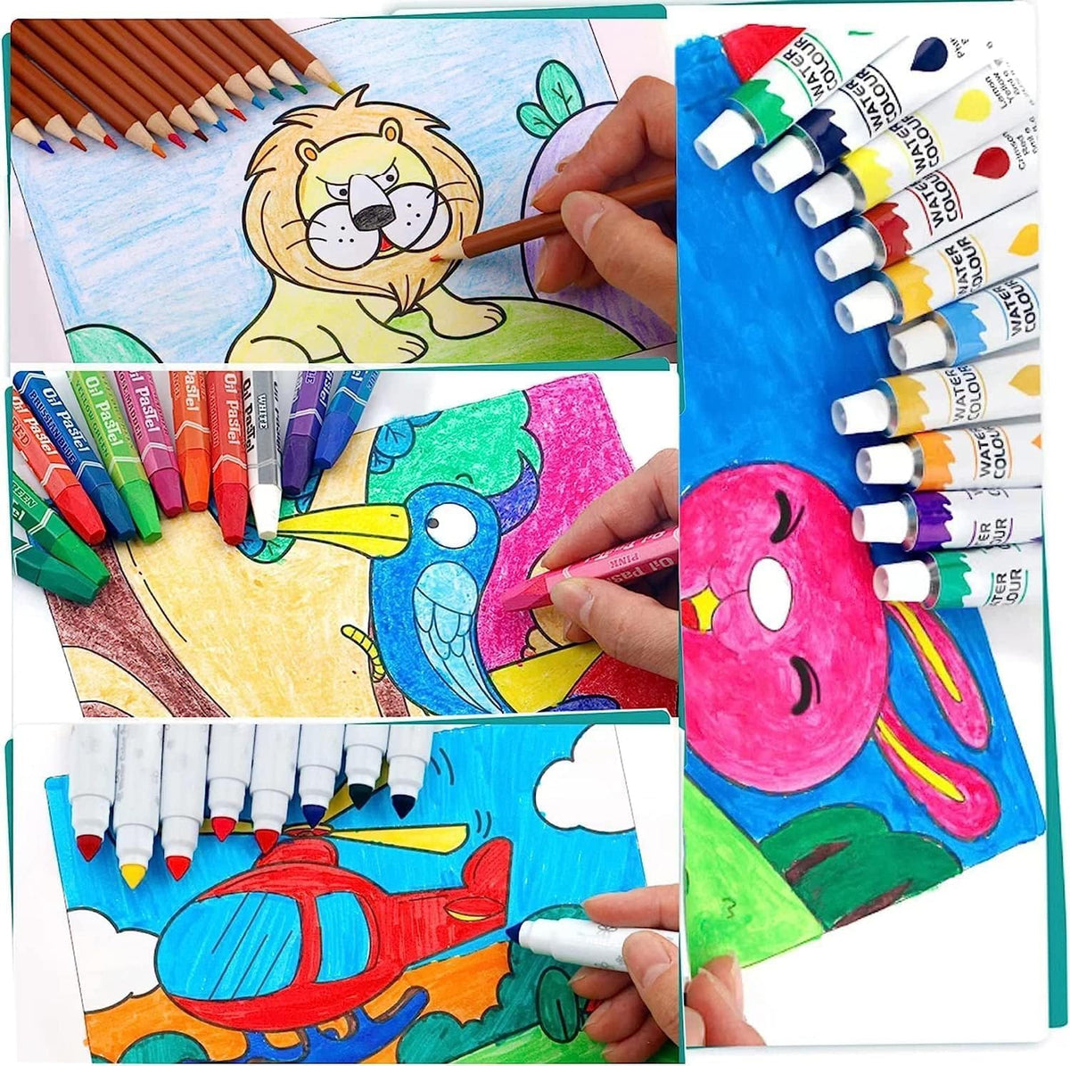 145 Pcs Children Briefcase Edition Art Set