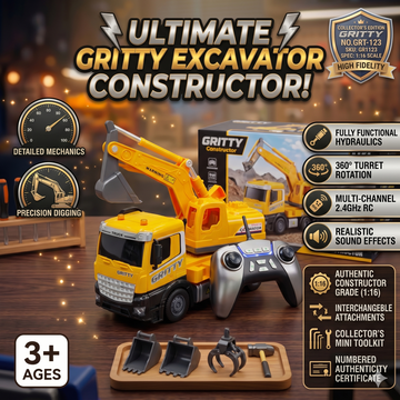Remote Control Construction Excavator Vehicle Truck with LED Lights