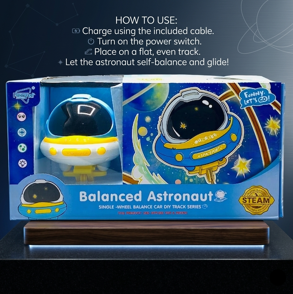 DIY Single Wheel Astronaut Balance Car With Light And Sound