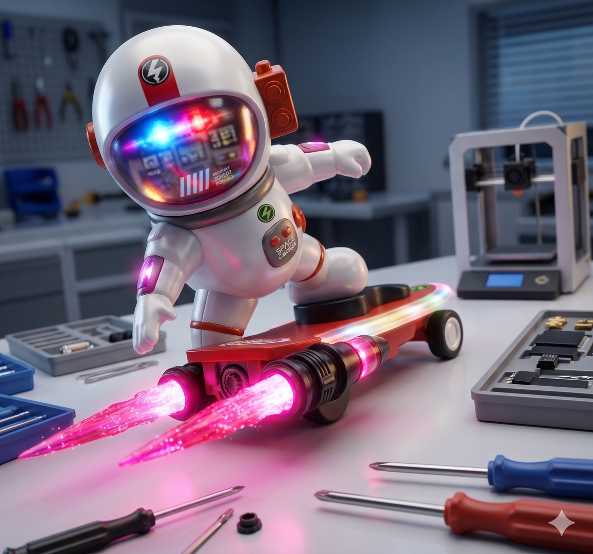 Remote Control Explore Space Astronaut Skateboard