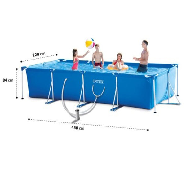 Intex Rectangular Pool With Water Filter Pump