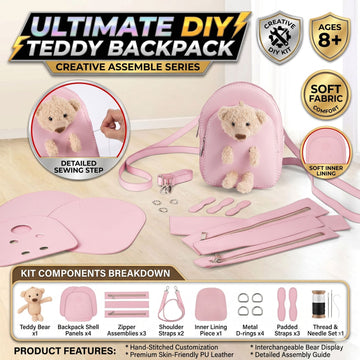 DIY Hand Made Bear Backpack For Kids
